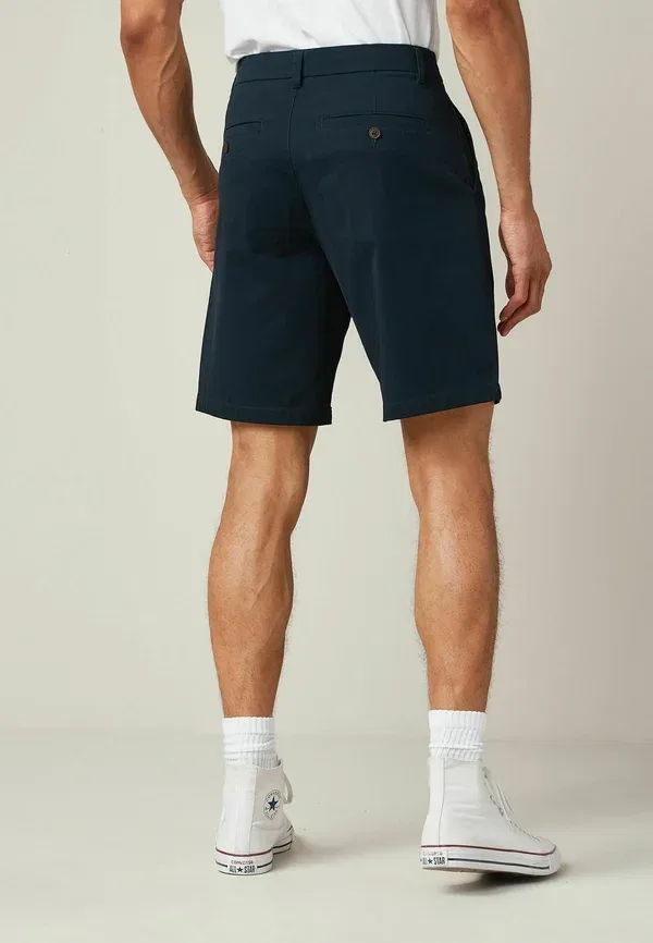Шорты чинос Relaxed fit stretch Next, navy blue, темно-синий — фото 3