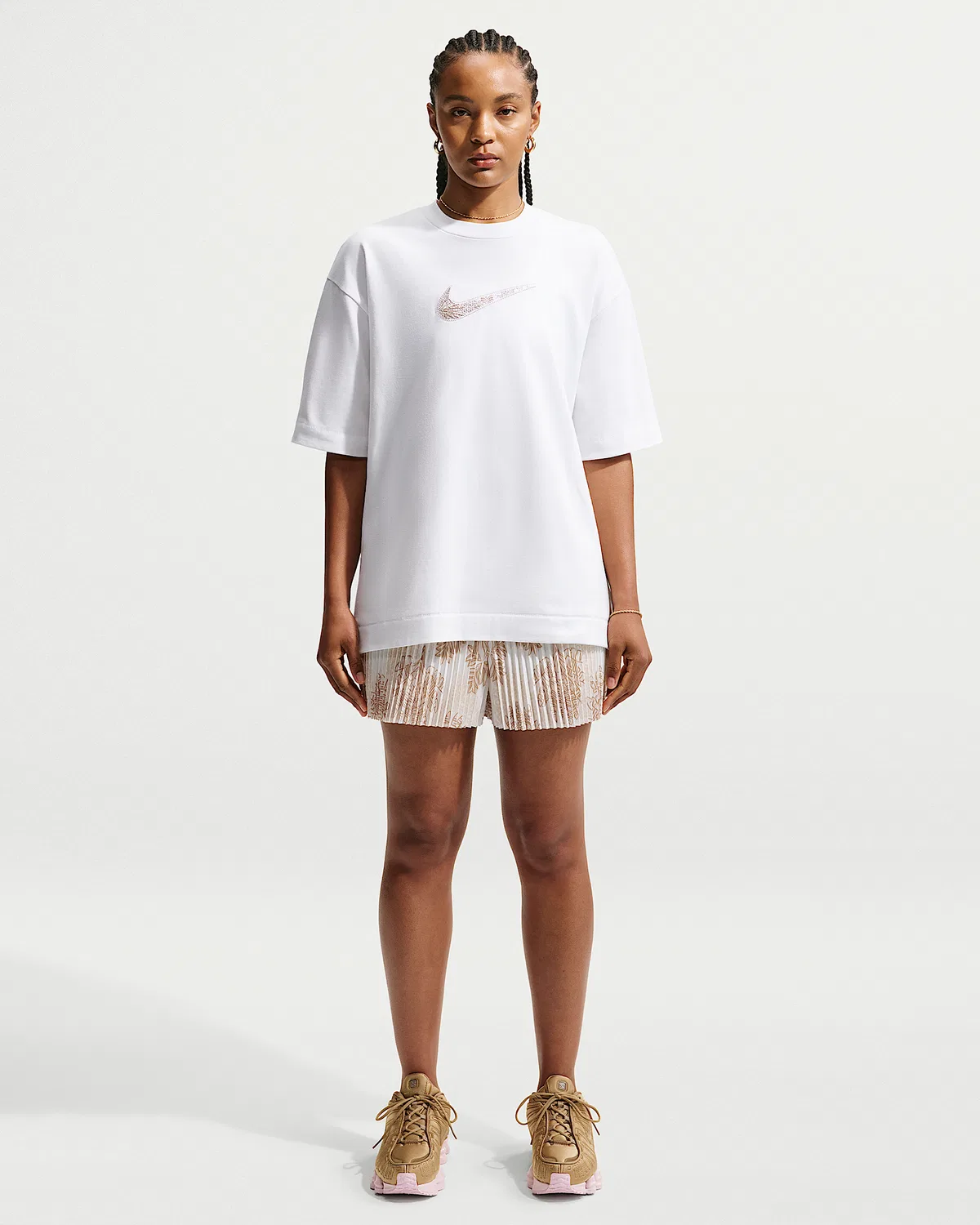 Женская оверсайз футболка Naomi Osaka, Summit White — фото 4