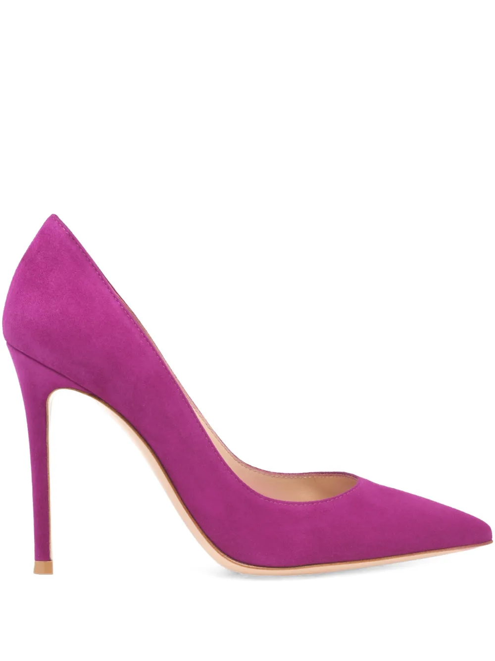 Туфли-лодочки Gianvito из замши на шпильке 105 мм Gianvito Rossi, фиолетовый
