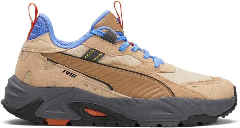 

Мужские кроссовки PUMA RS-Track Explore с шнуровкой - повседневные, бежевые