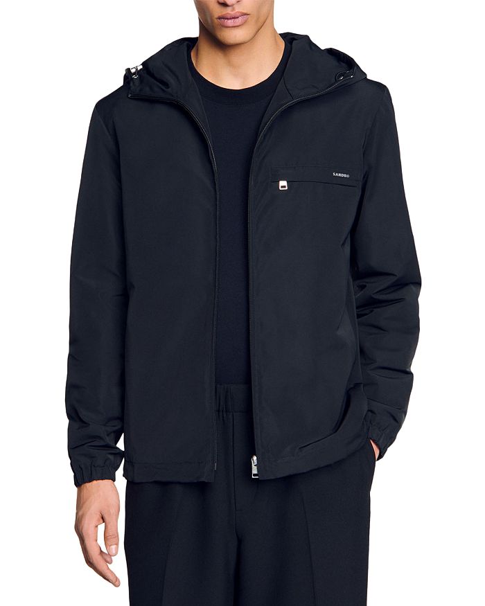

Ветровка из нейлона Regular Fit Sandro, черный