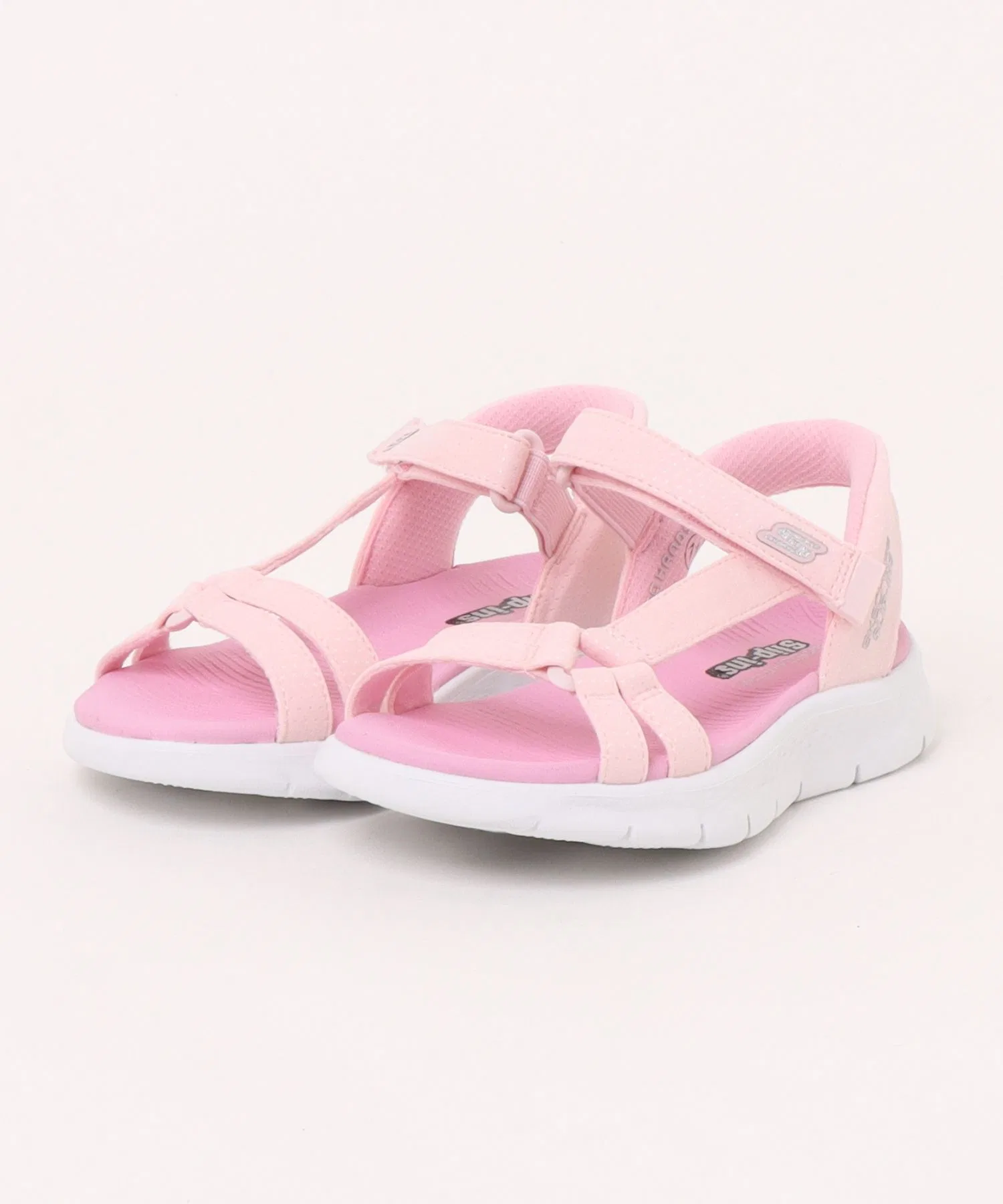 Детские спортивные сандалии SKECHERS Slip-ins:Go Walk Flex розовые
