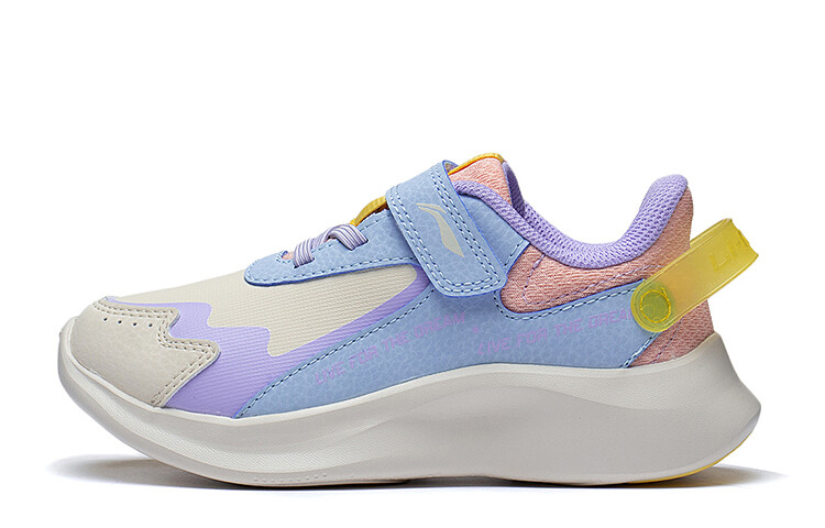 

Кроссовки LINING YOUNG Sports Life Collection Kids Lifestyle Shoes Kids Low-top Custard Grey/light Navel Blue/orange Pink