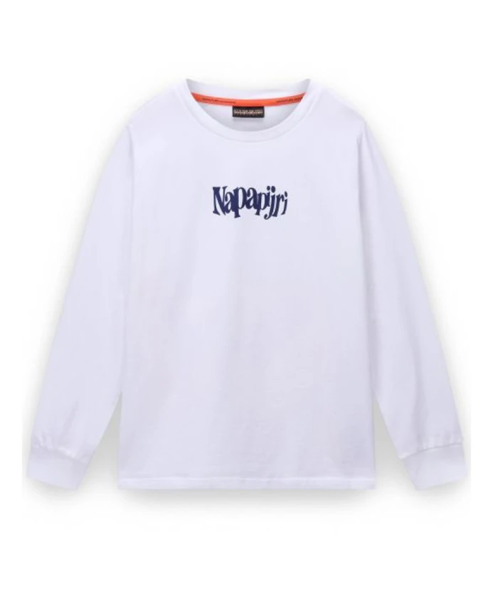 

Ярко-Белая рубашка с длинными рукавами Napapijri, белый