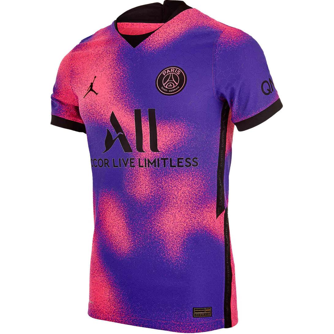 

Футболка Nike Paris Saint Germain 2021/22 Vapor Match Fourth Jordan, розовый