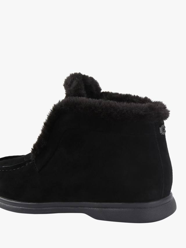 Fia низкие замшевые ботинки с искусственным мехом Carvela, Black — фото 3