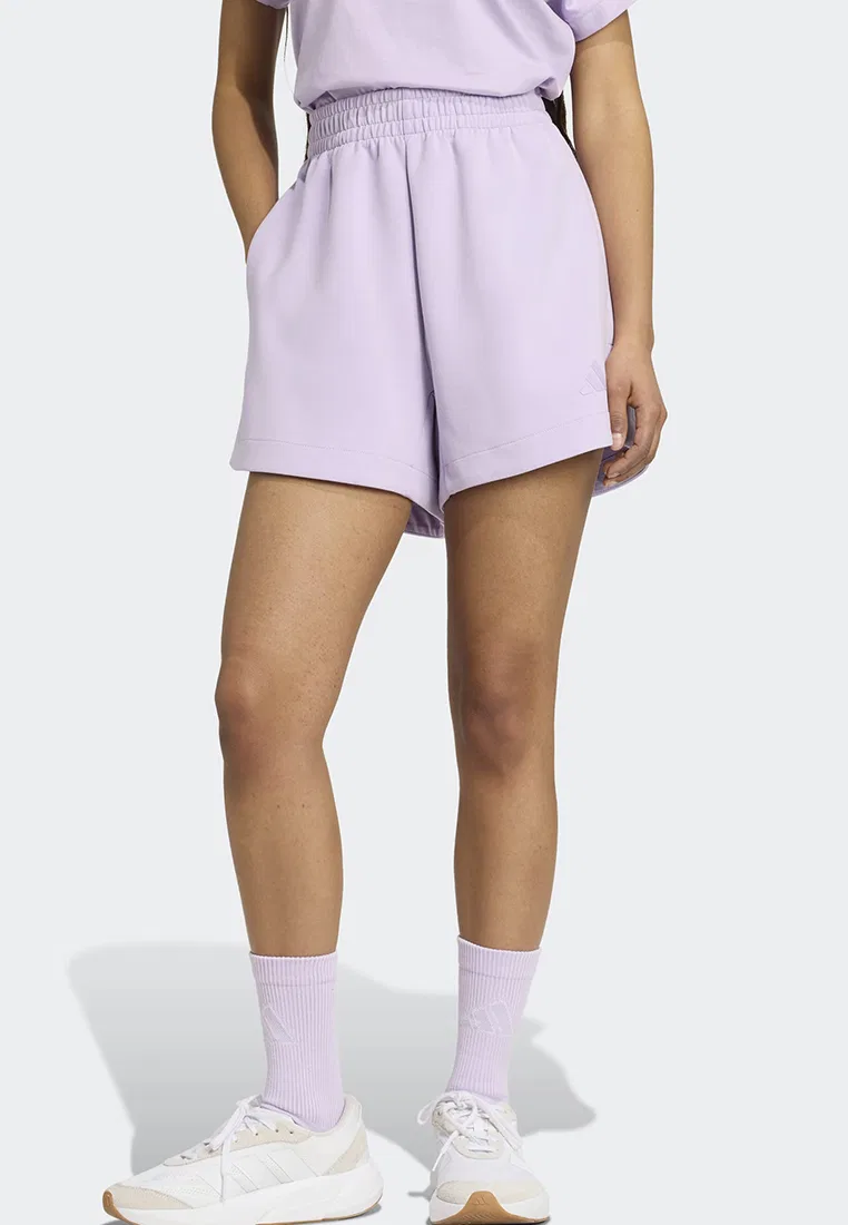 Шорты свободные, Soft Lux Adidas, пудровая слива