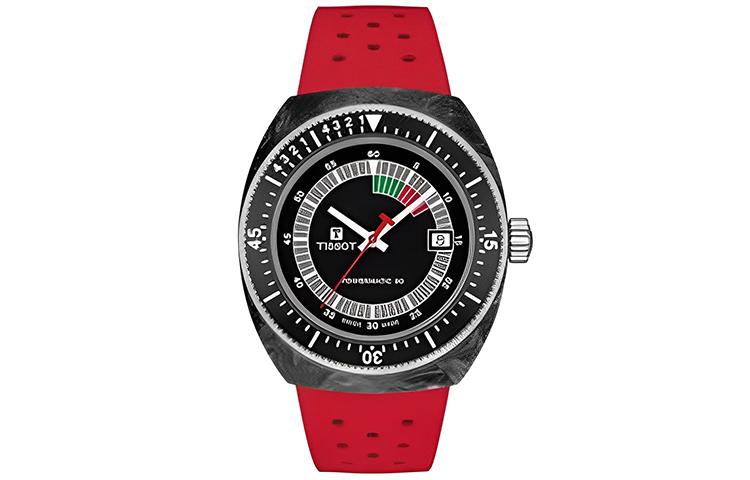 

TISSOT Часы Sideral Automatic Mechanical Movement Men's Watch Watch 41mm Black Dial Stainless Steel Case Rubber Strap