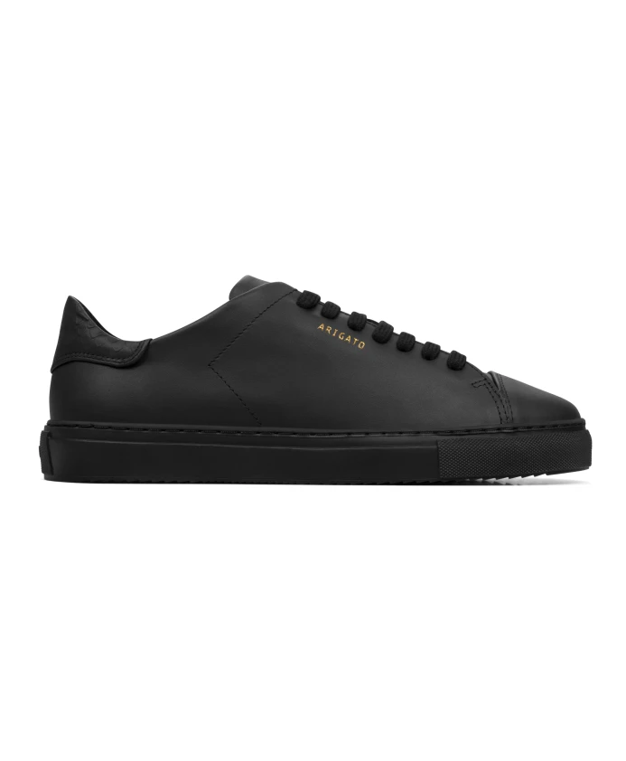Кроссовки Clean 90 из крокодиловой кожи Axel Arigato, черный