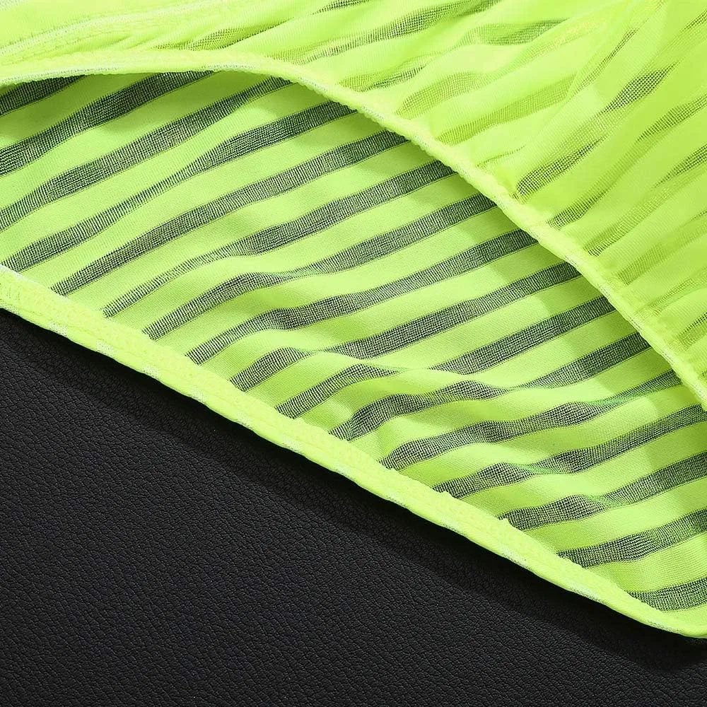 Брифы полосатые Ultra-Thin, Green — фото 4