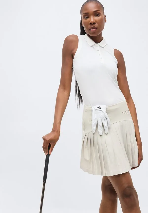 Спортивная юбка-шорты ultimate365 с плиссировкой Adidas Golf, Beige — фото 4