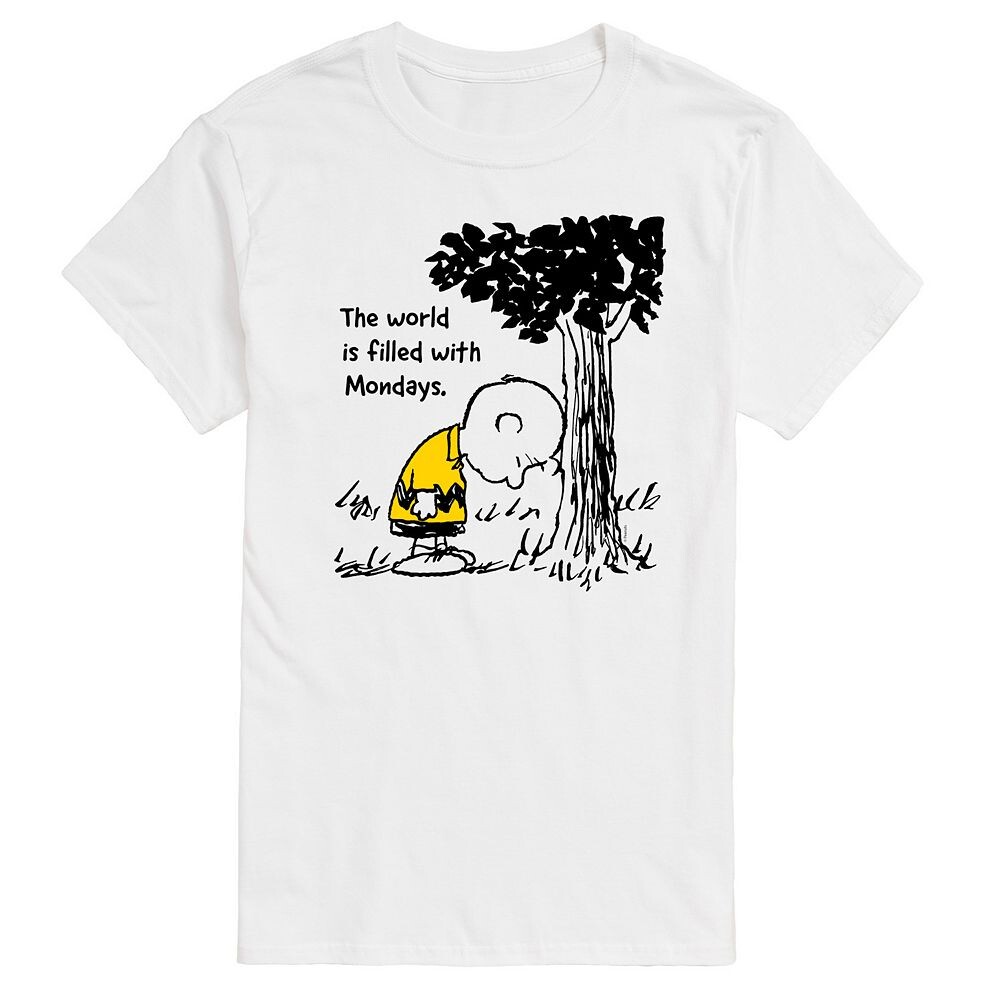 

Мужская футболка Peanuts World с рисунком Mondays Licensed Character, белый