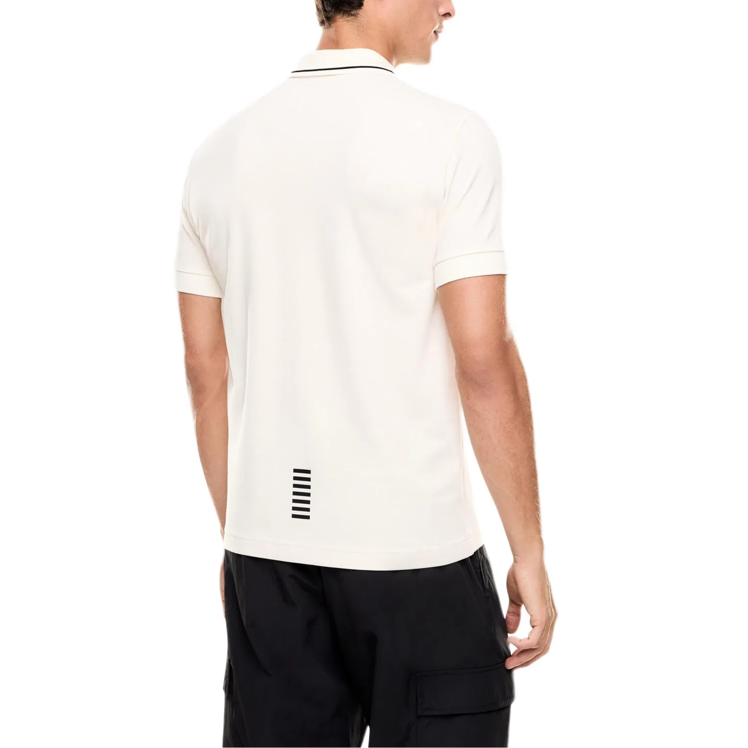 Поло Emporio Armani Slim Fit Ecru — фото 4