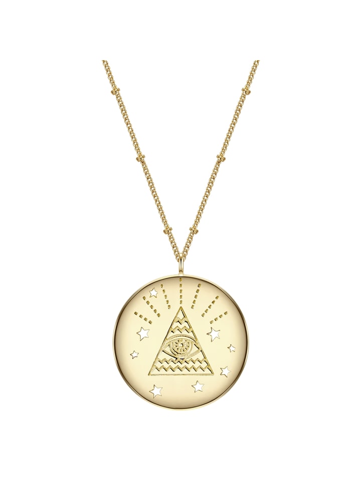 

Glanzstücke München Колье «Всевидящее око» из стерлингового серебра с отделкой из желтого золота