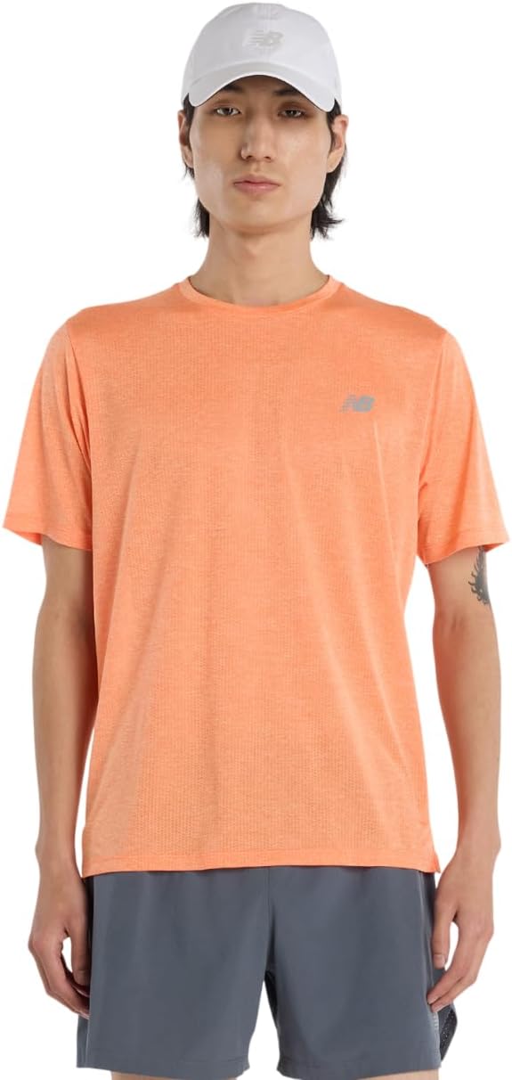 

Мужская спортивная футболка New Balance с коротким рукавом, футболка с коротким рукавом, технология Cool Touch