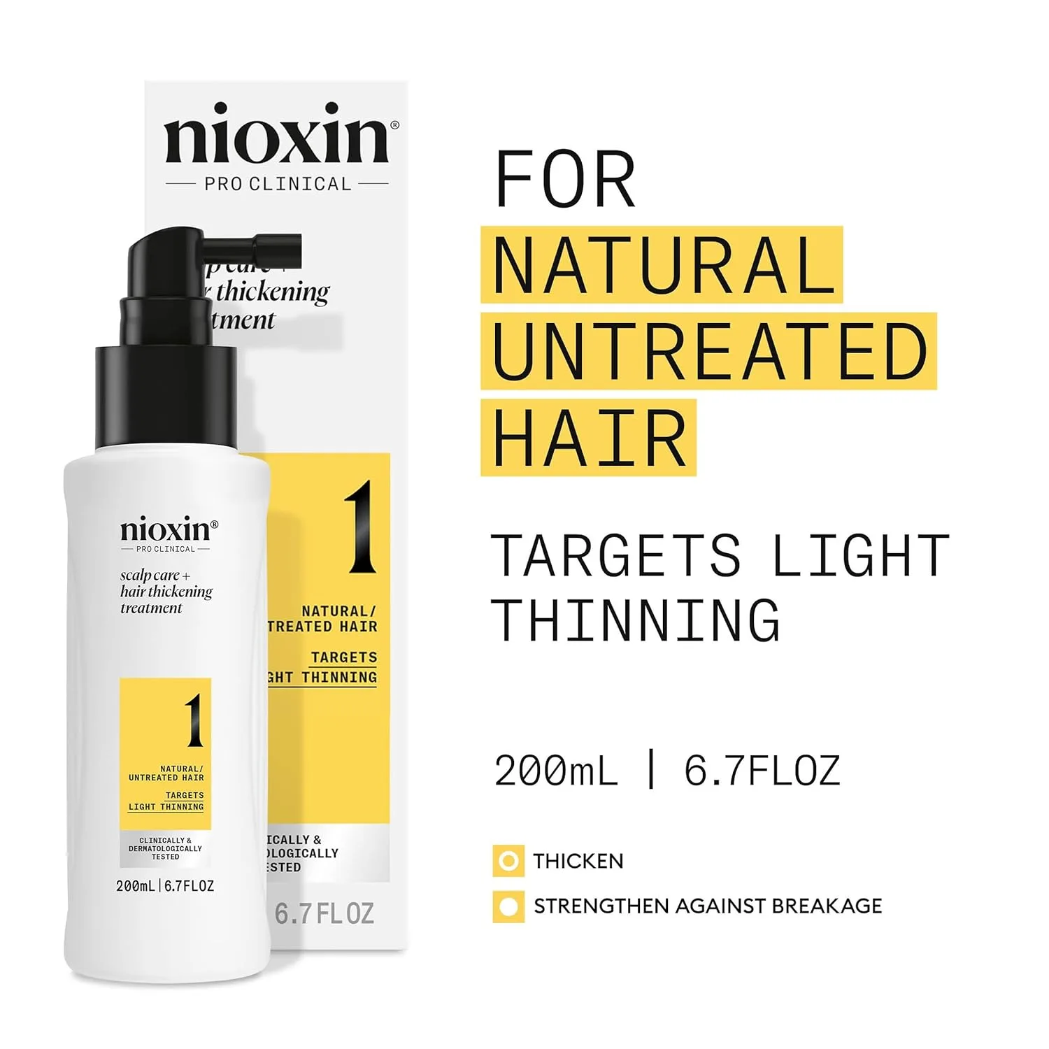 Nioxin System 1 Средство для ухода за кожей головы и утолщения волос | Для натуральных волос с легкой степенью истончения | Укрепляет и защищает от повреждений благодаря ниацинамиду и биотину 198 мл (1 шт.) — фото 4
