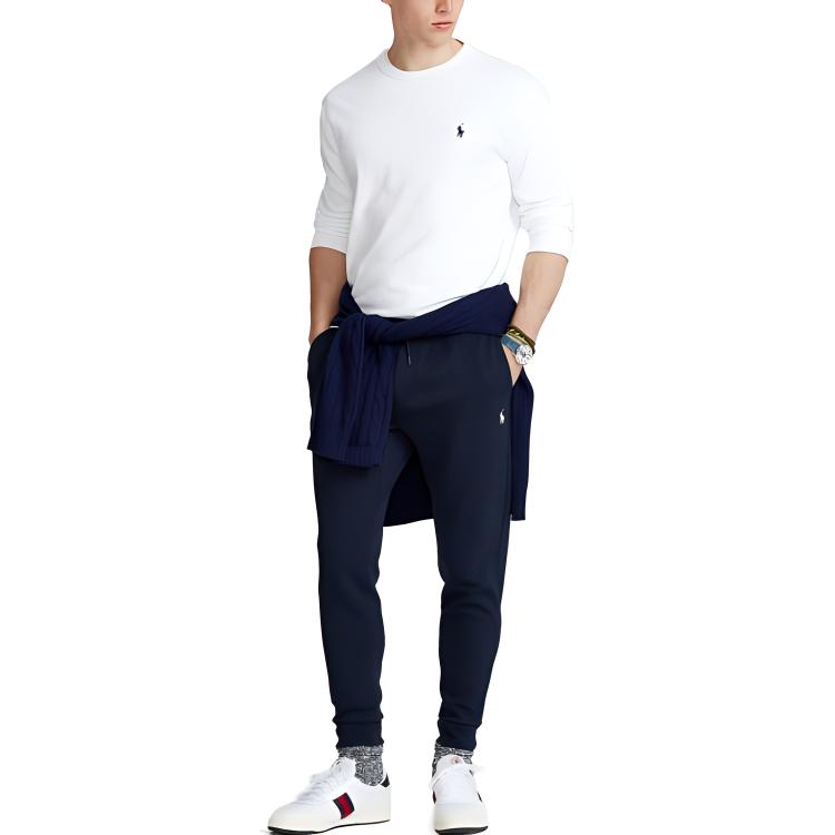 Футболка с длинными рукавами и круглым вырезом Polo Ralph Lauren, белый — фото 4