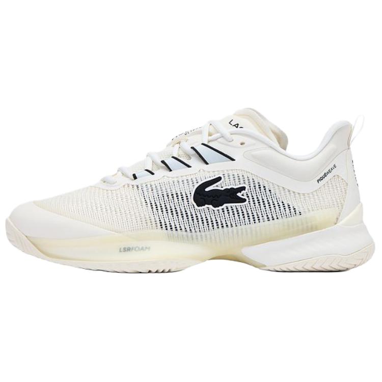 

Теннисные кроссовки с низким дышащим верхом для мужчин LACOSTE, Moonlight Beige/18C