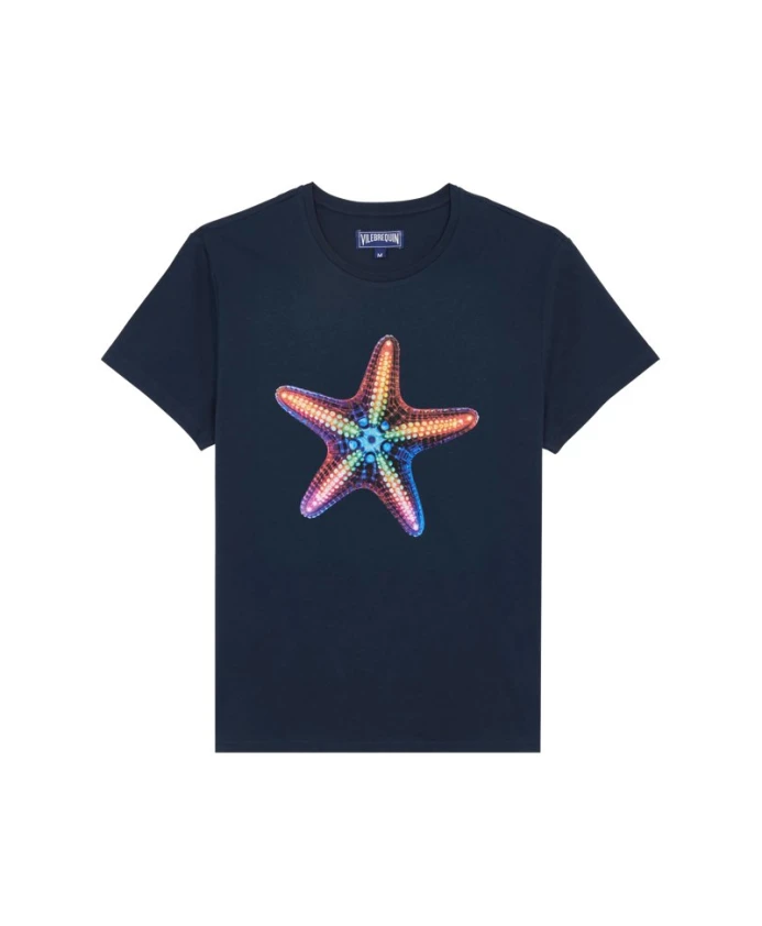 

Мужская футболка из органического хлопка Disco Stars Vilebrequin, синий