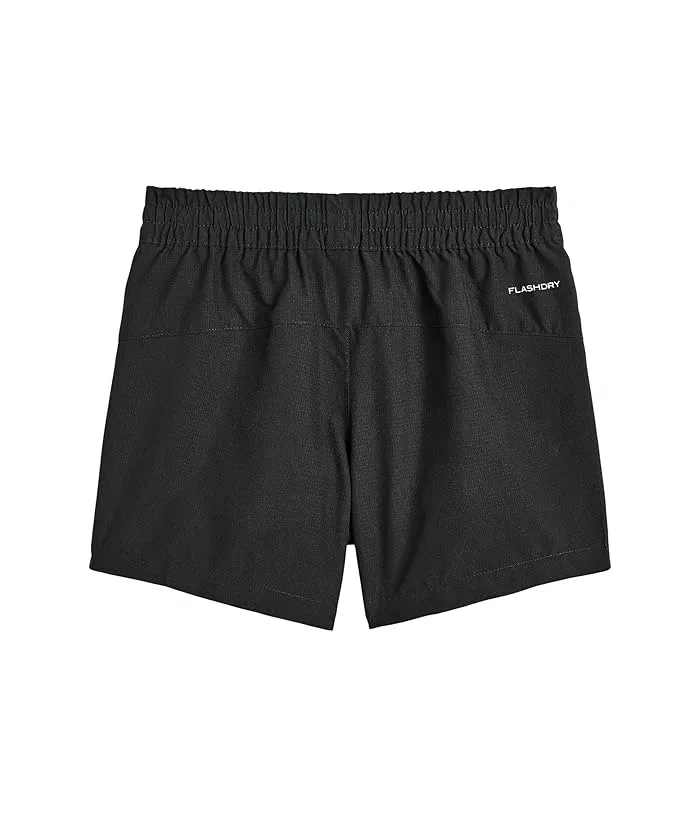 Шорты с быстросохнущей тканью Class V 5" The North Face Kids, Tnf Black Logo Weather Topo Phantom Print — фото 2