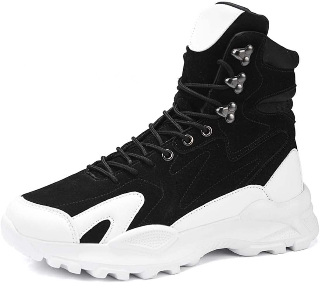 

Мужские высокие кроссовки ZIXCPLAZ из искусственной замши, вдохновленные городской модой, с увеличением роста на 5 см, для уличного стиля, походов и повседневной носки, с ярким дизайном и комфортом на весь день, черный