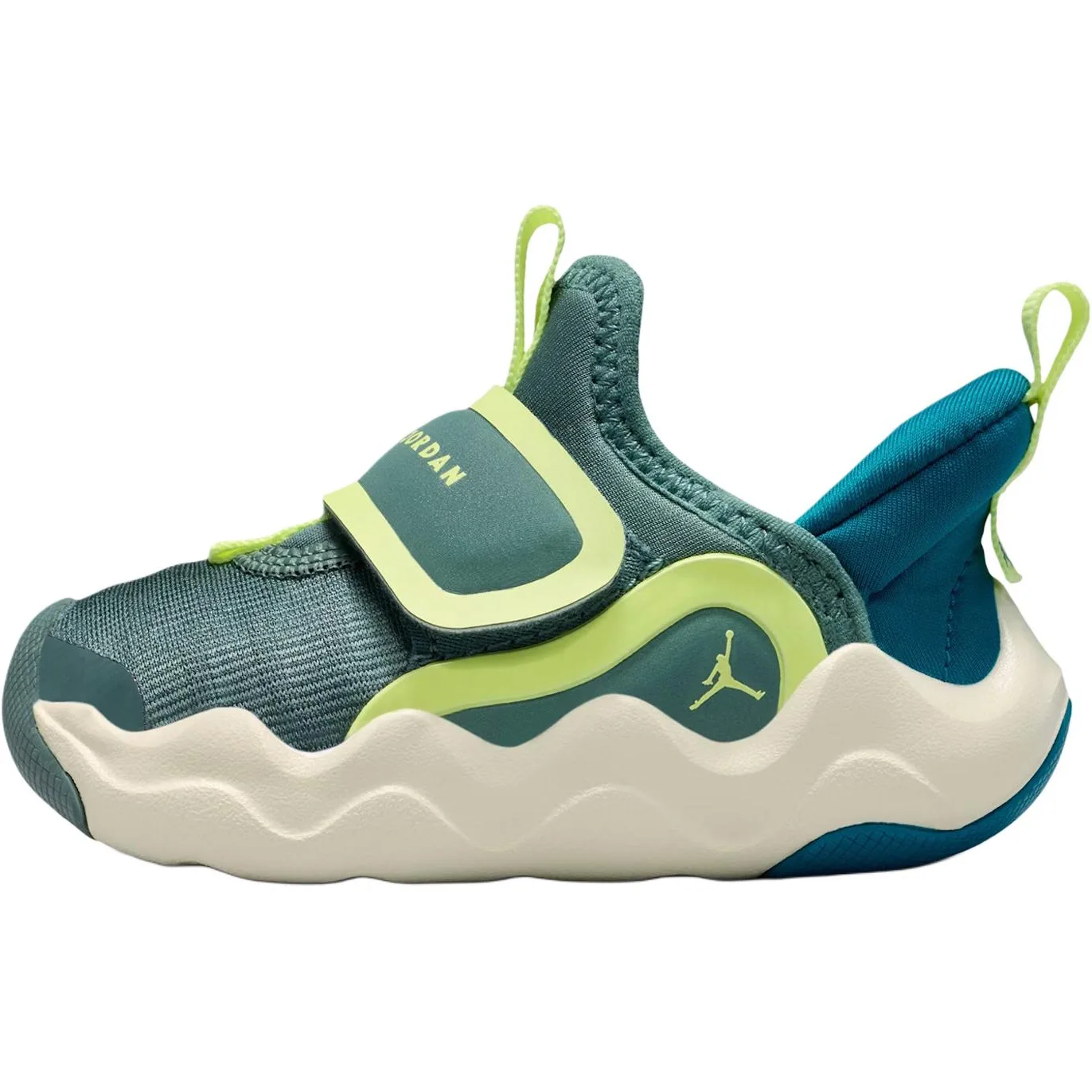 Jordan Кроссовки 23/7.2 low top для малышей зеленые