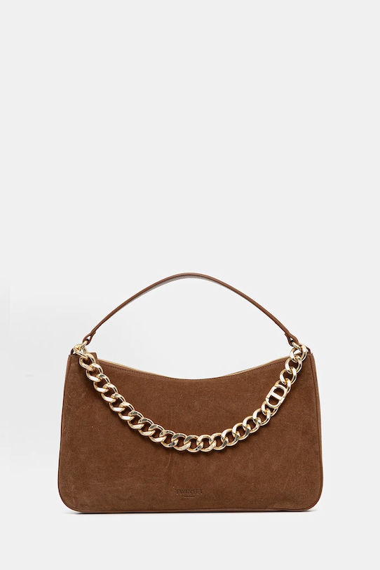 

Замшевая сумка Twinset, коричневый