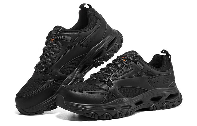 Кроссовки мужские толстые низкие черные Skechers — фото 3