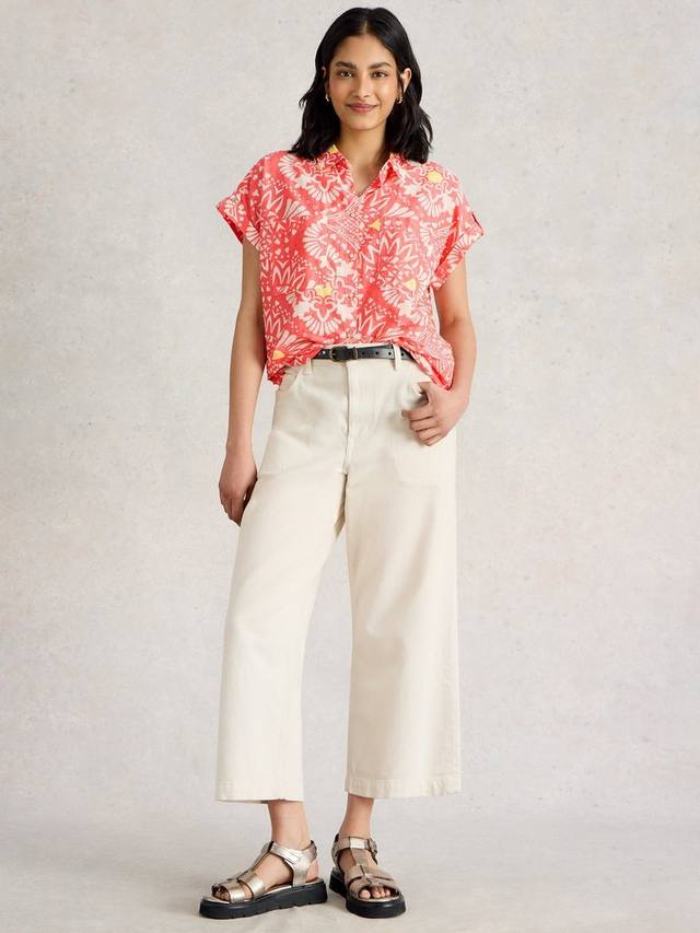 

Футболка Ellie из чистого хлопка White Stuff, Pink/Multi