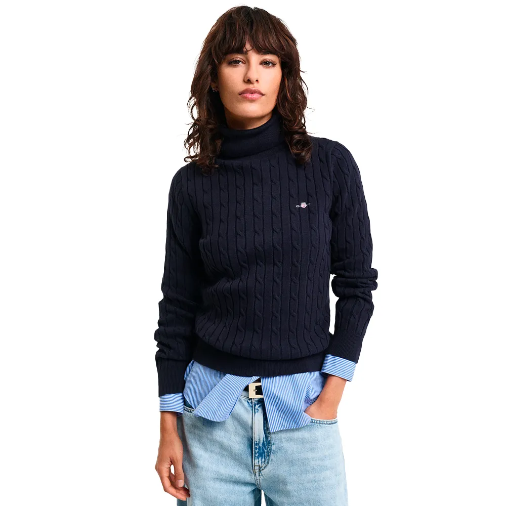 

Свитер Gant 4800102 high neck, синий