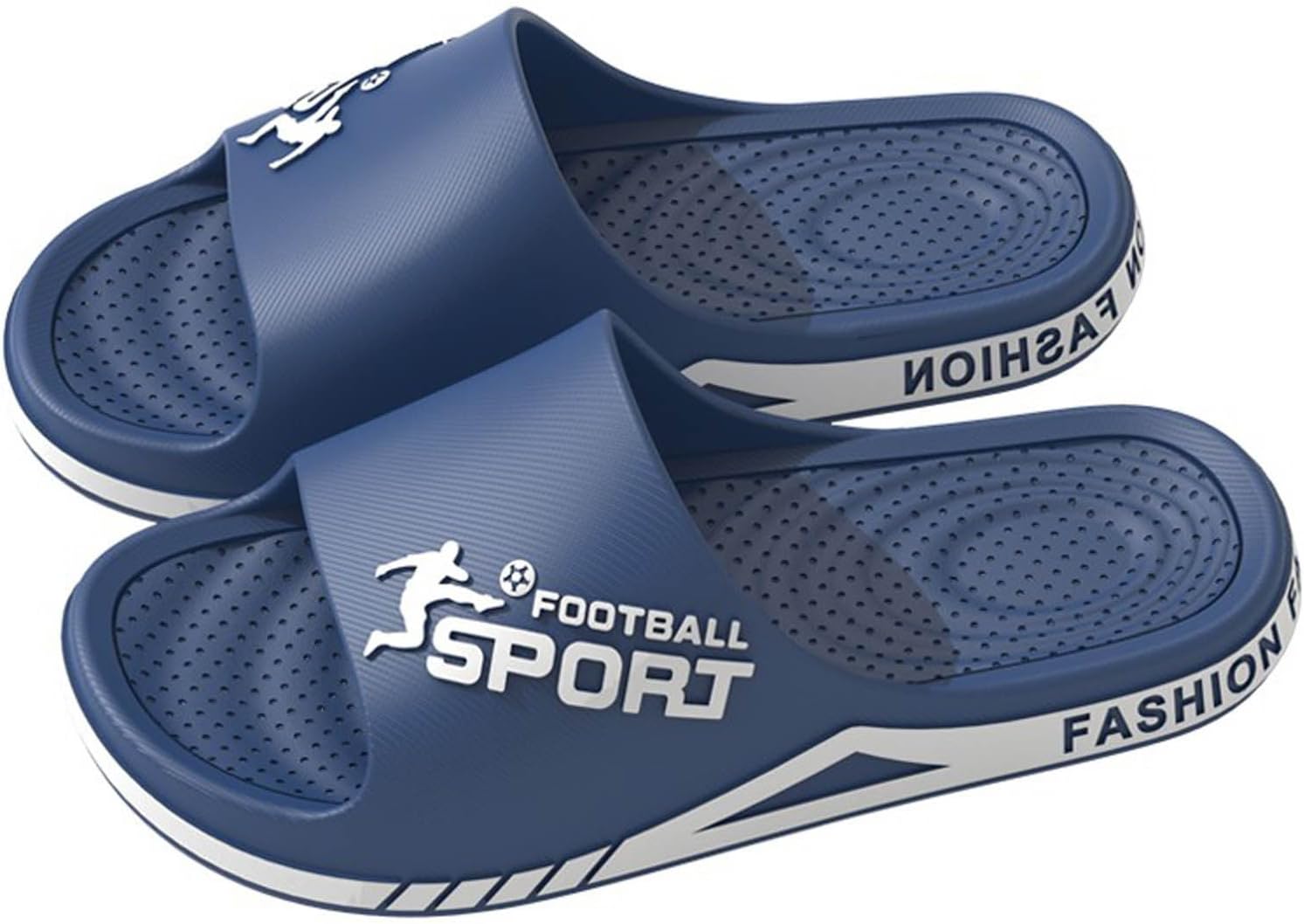 

Мужские сланцы для душа, домашние, с противоскользящей подошвой, дышащие, массажные, с мягкой подошвой, быстросохнущие, удобные, модные сланцы для мужчин Generic, темно-синий