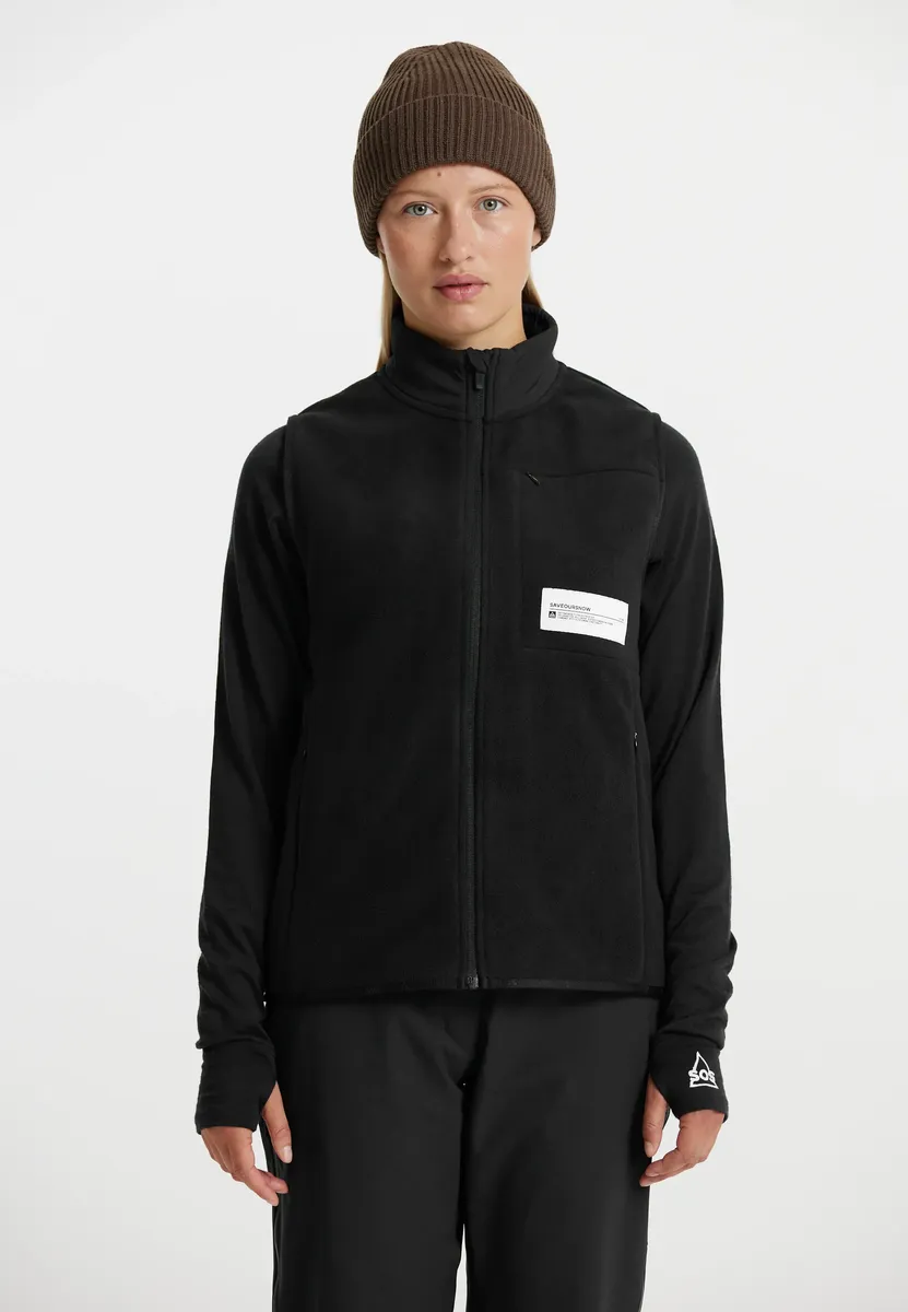 

Жилет SOS softshell "Laax" с дышащими свойствами, черный