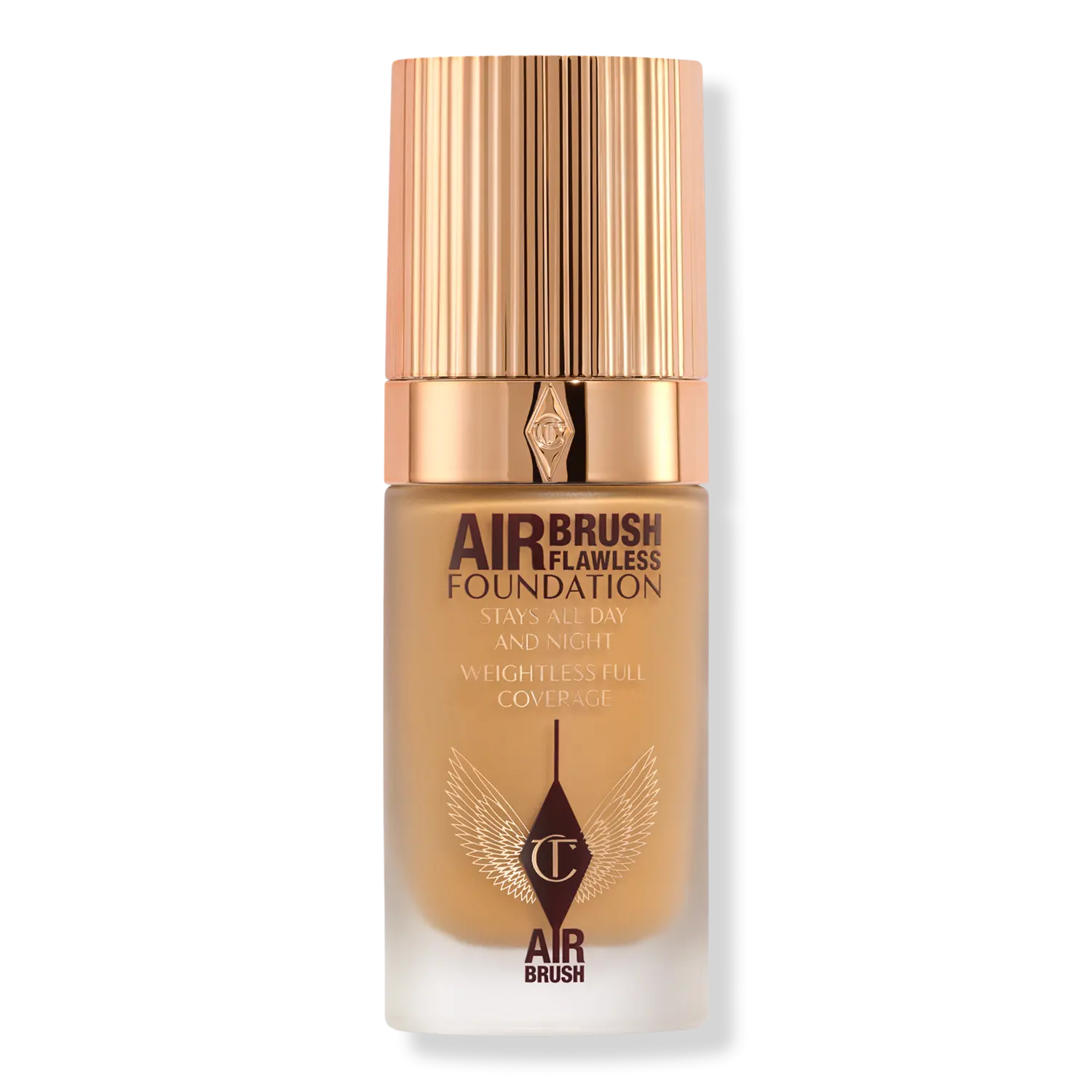 

Безупречная тональная основа, нанесенная аэрографом Charlotte Tilbury, 9 Neutral (tan with neutral undertones)