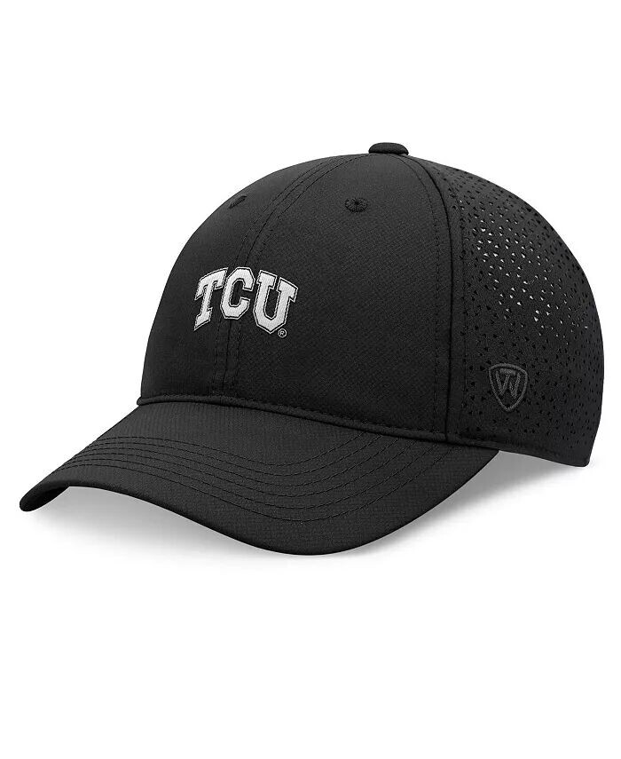 

Мужская черная регулируемая шляпа TCU Horned Frogs Liquesce Trucker Top Of The World, черный