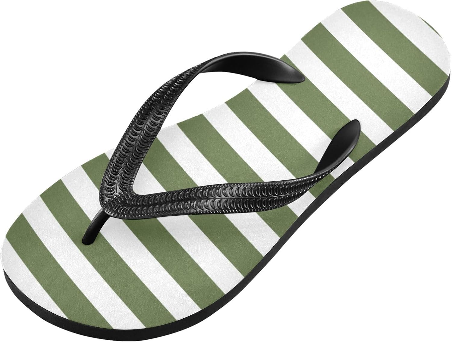 

Темно-зеленые пляжные шлепанцы с ремешком, резиновые нескользящие летние тапочки для мужчин и женщин, для прогулок Sinestour