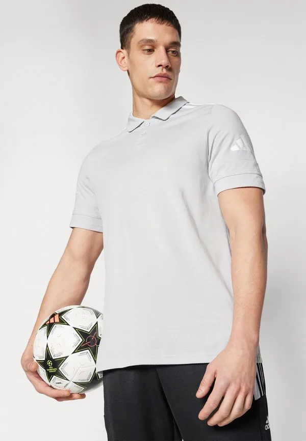 Поло-Рубашка squadra25 c Adidas Performance, Team Light Grey/White — фото 4