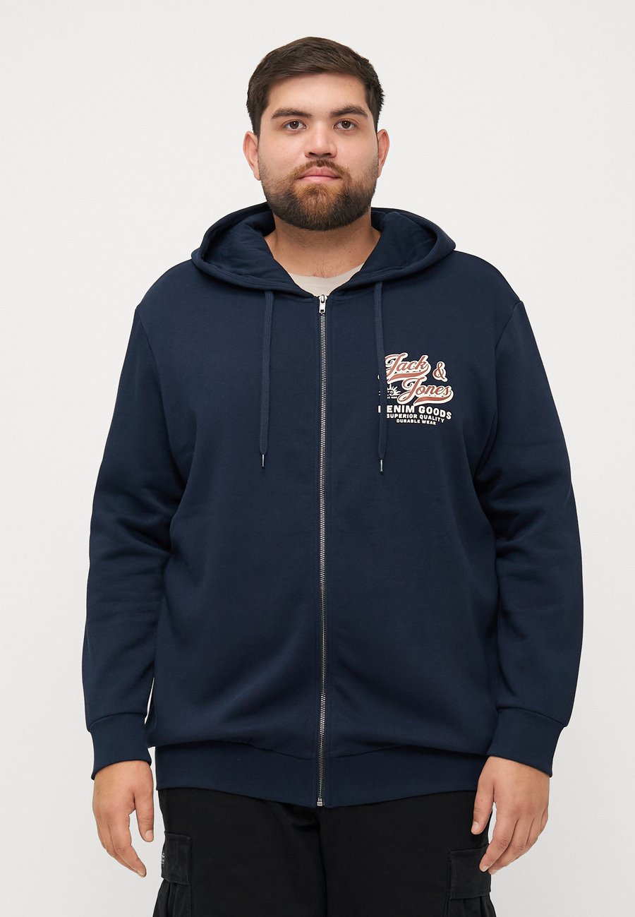 

Толстовка Jack & Jones JJELOGO ZIP HOOD, Sky Captain/Dark Blue