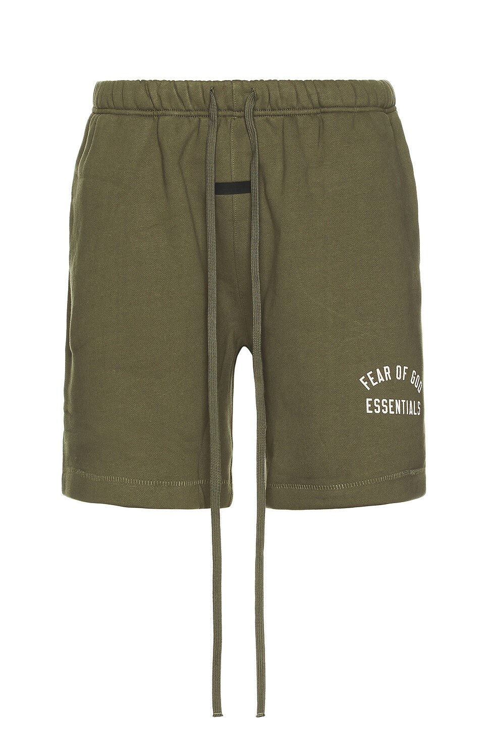 

Флисовые футбольные шорты Fear Of God Essentials, цвет Military