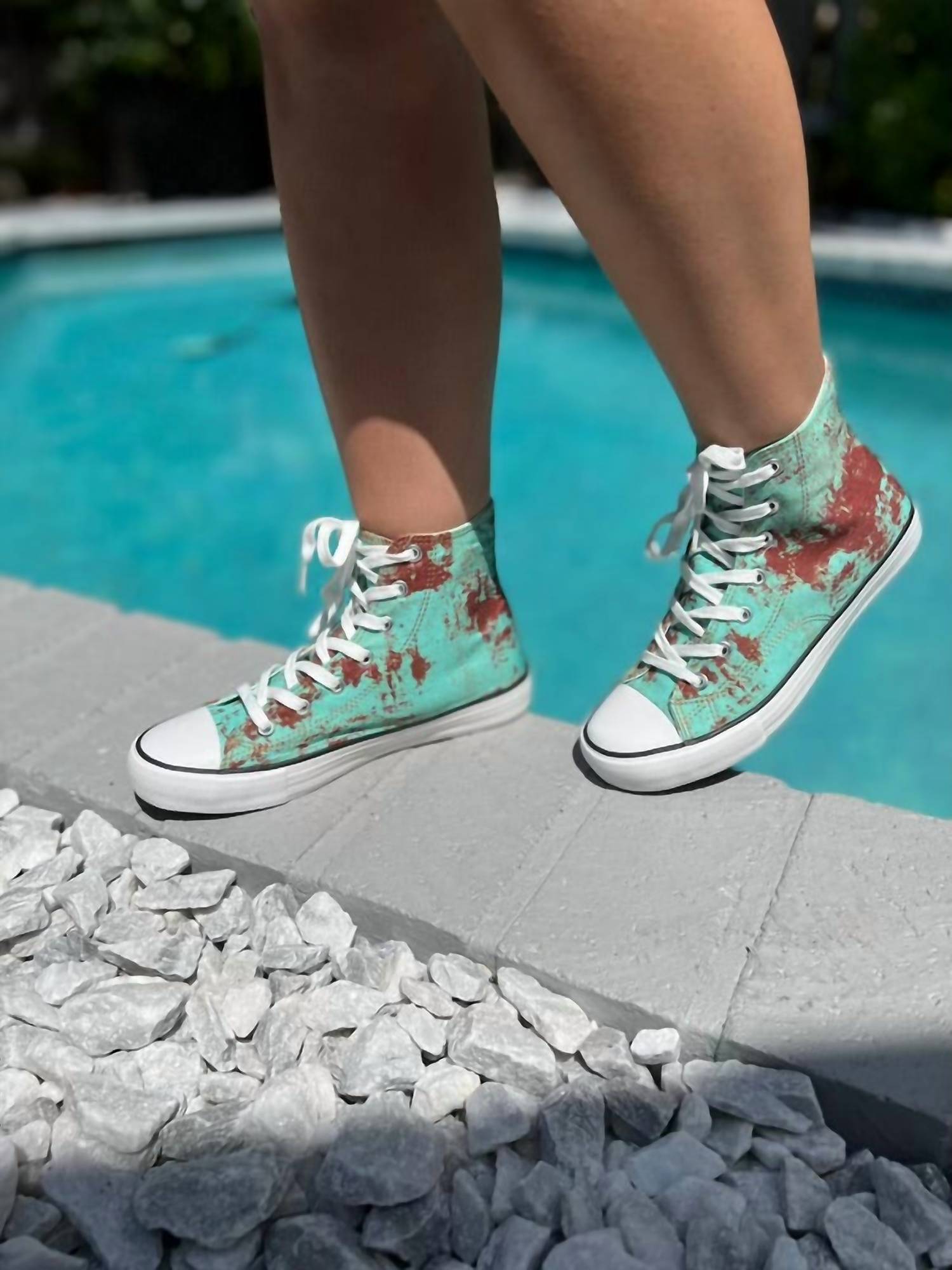 Женские высокие кроссовки Star 24 цвета ржавой бирюзы Everglades, цвет rusted turquoise — фото 4