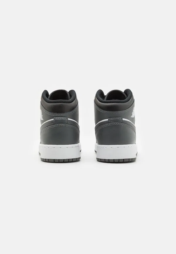 Кроссовки air jordan 1 mid Jordan, Black/Iron Grey/White — фото 3