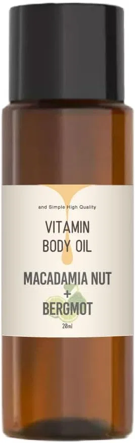 Масло для тела Macadamia Nut Oil Vitamin Body Oil and Simple High Quality 20ml Бергамот