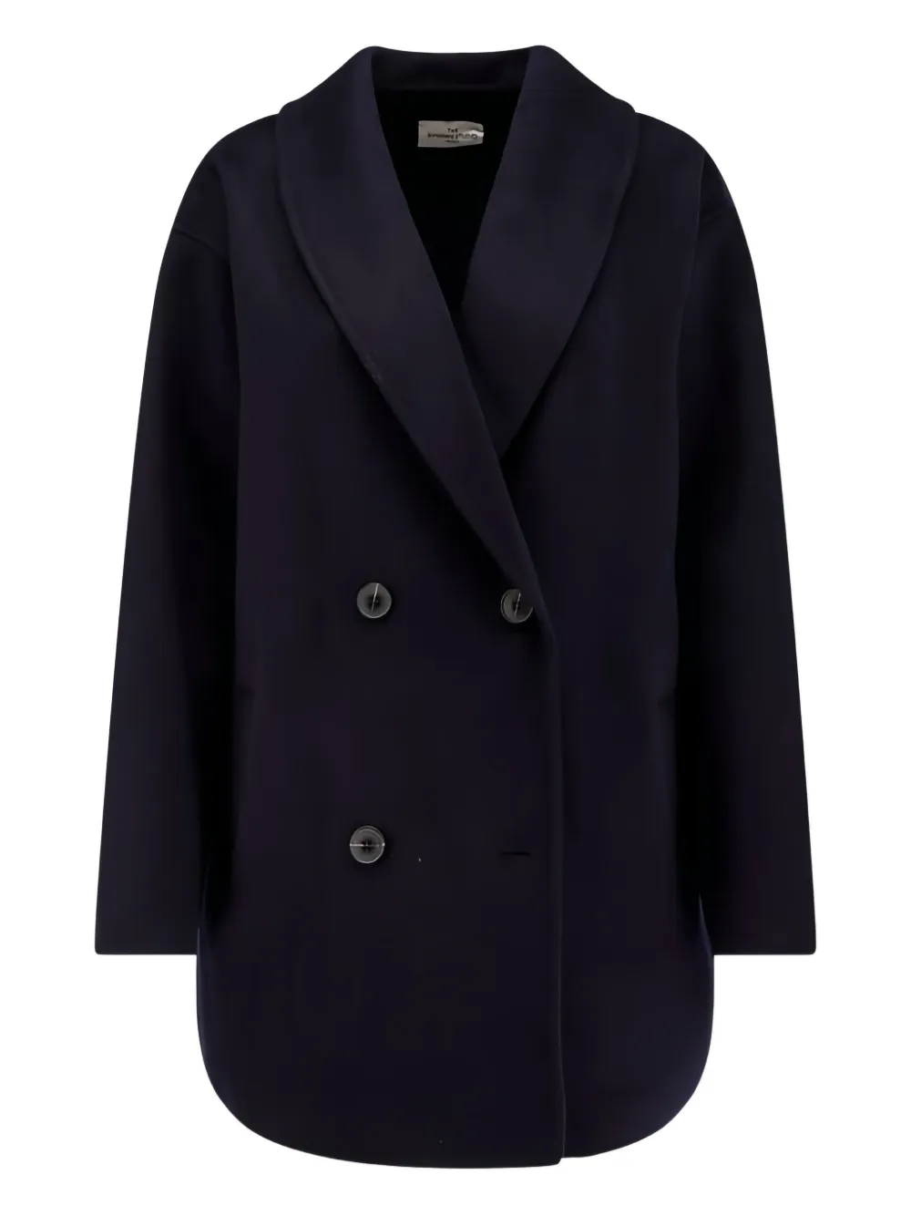 

Пальто на пуговицах The Dynamis Studio, синий