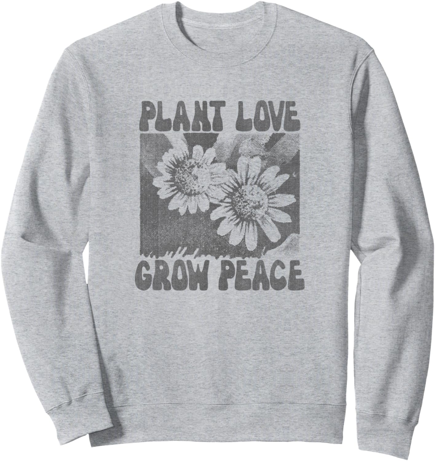 

Толстовка с надписью «Любовь к растениям, мир, серые маргаритки» Trendy Apparel, Серый, Толстовка с надписью «Любовь к растениям, мир, серые маргаритки» Trendy Apparel