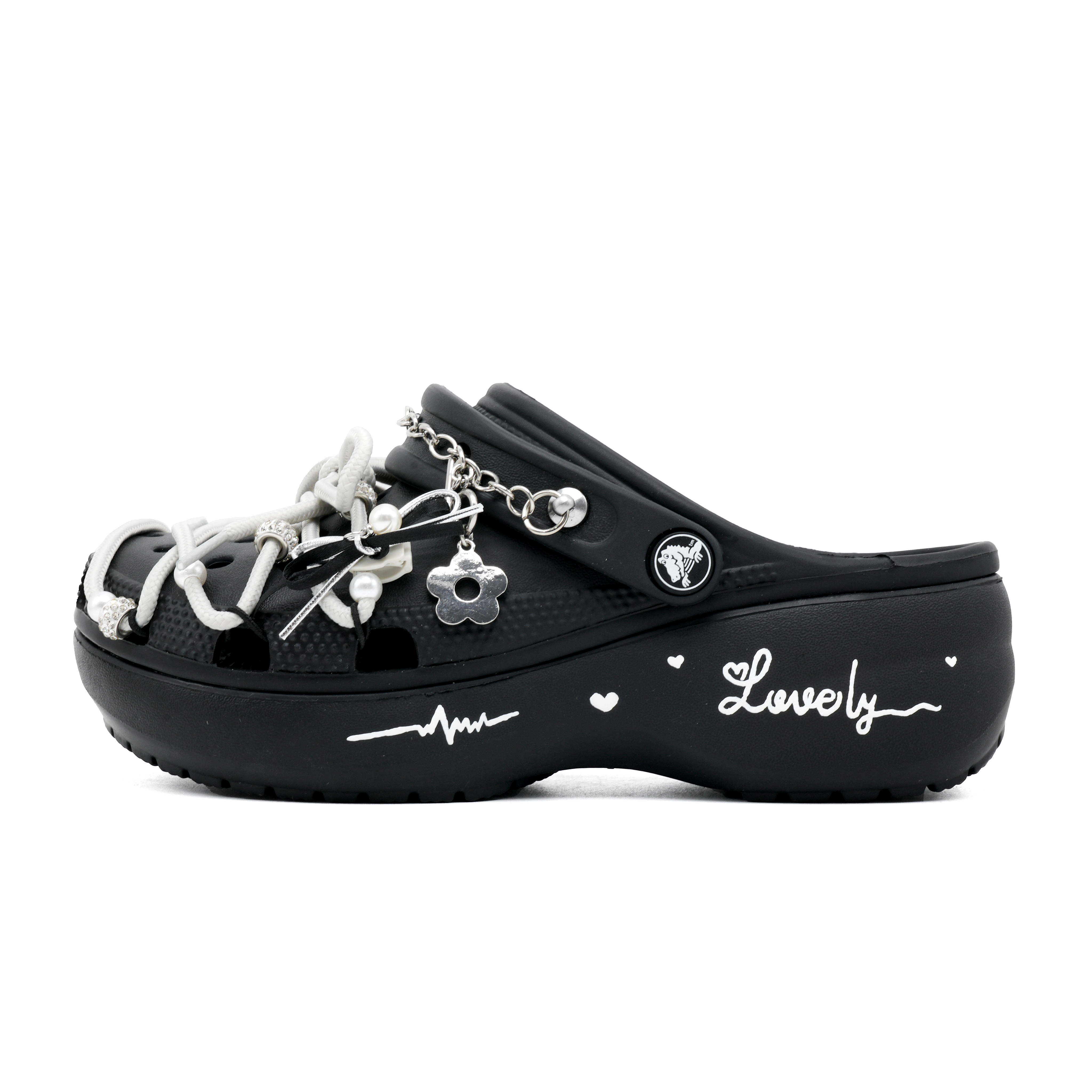 Crocs Классические сабо на платформе Treasure Park Clogs унисекс, черные