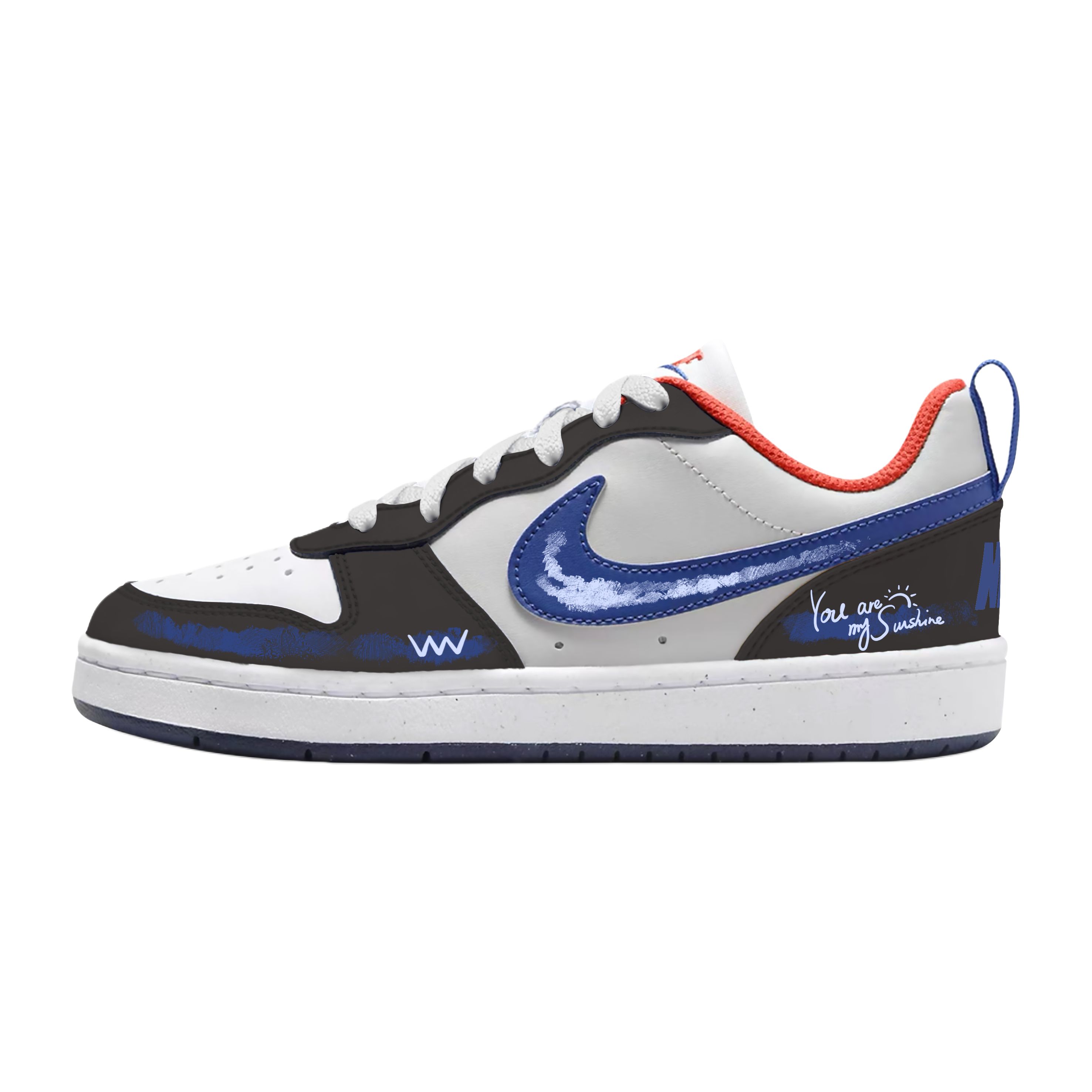 

Детские кроссовки для скейтбординга Court Borough Leviathan Low Top для подростков Nike, синий
