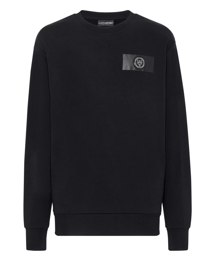 

Свитшот с круглым вырезом Plein Sport, черный