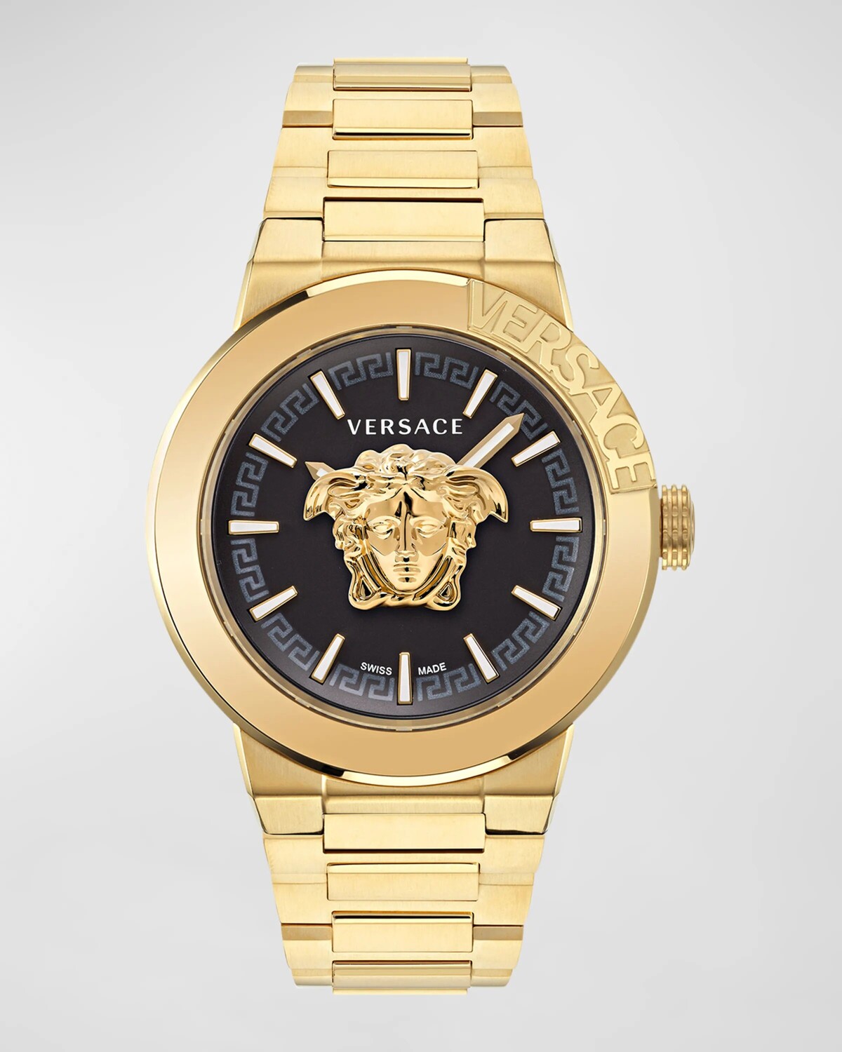 

Мужские часы-браслет Medusa Infinite IP из желтого золота, 47 мм Versace, цвет Ip Yellow Gold