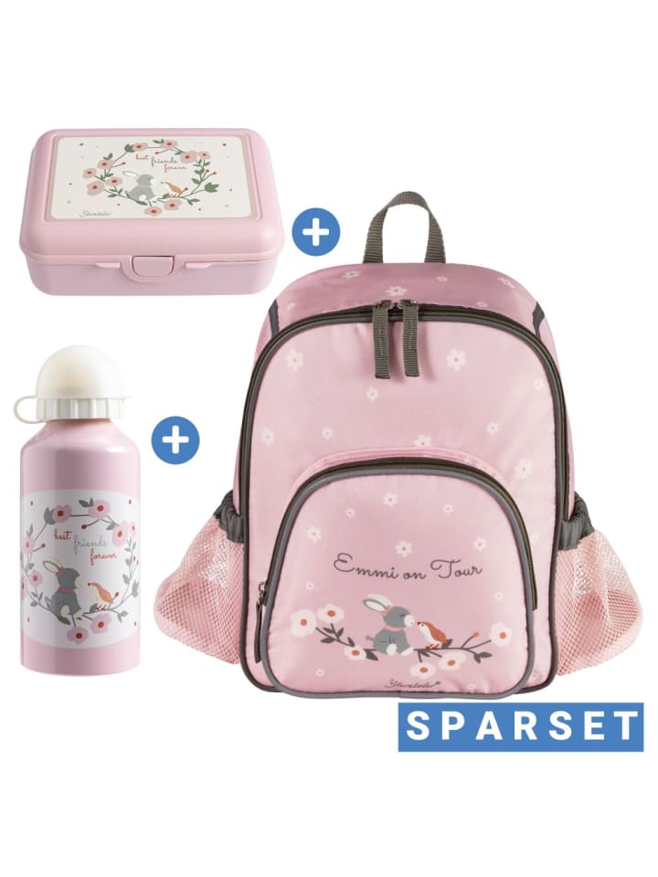 

Sterntaler Набор из 3 предметов: рюкзак, ланч-бокс и бутылка для воды розового цвета