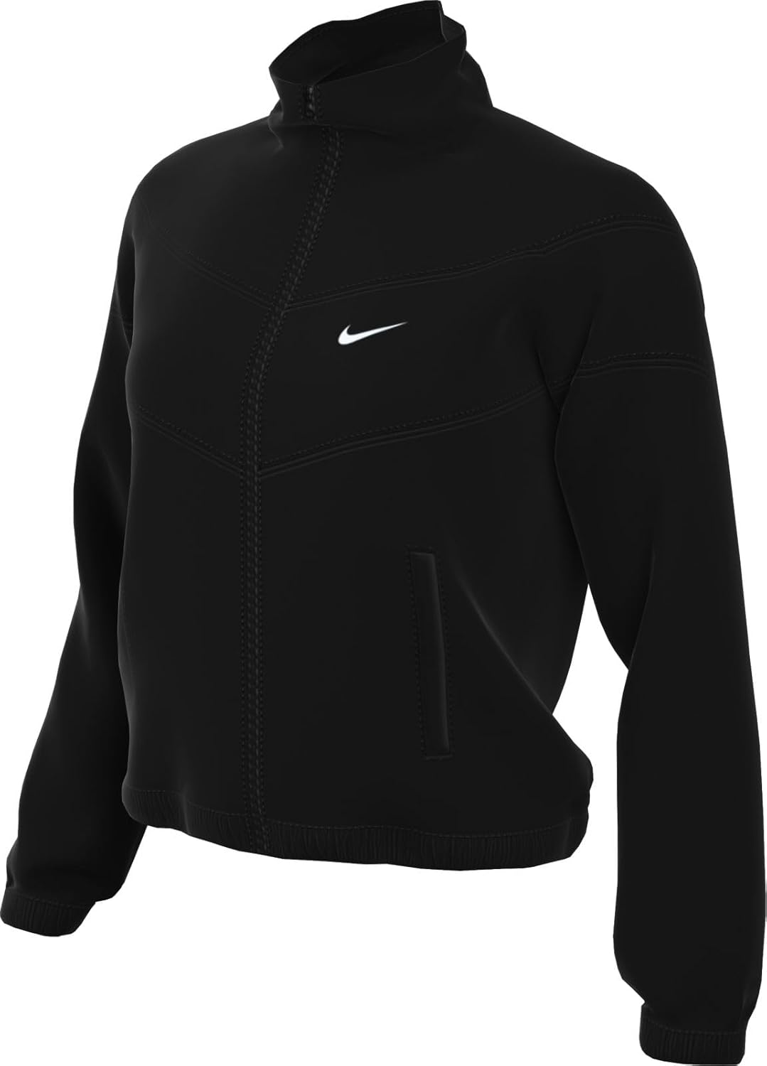 

Nike Женская свободная куртка Windrunner с защитой от ультрафиолета на молнии, Black/White