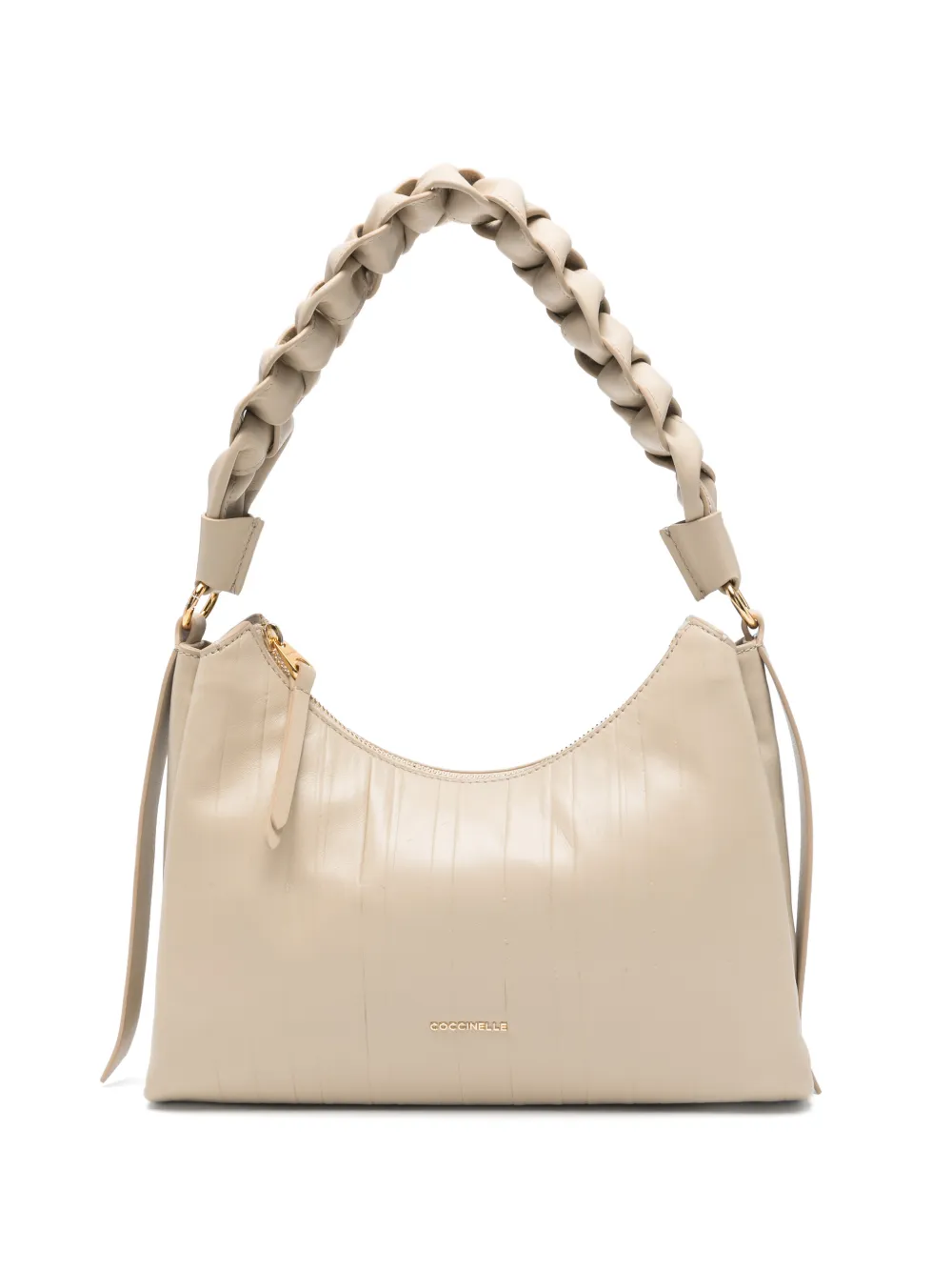 

Сумка на плечо Boheme с плетеной ручкой Coccinelle, бежевый